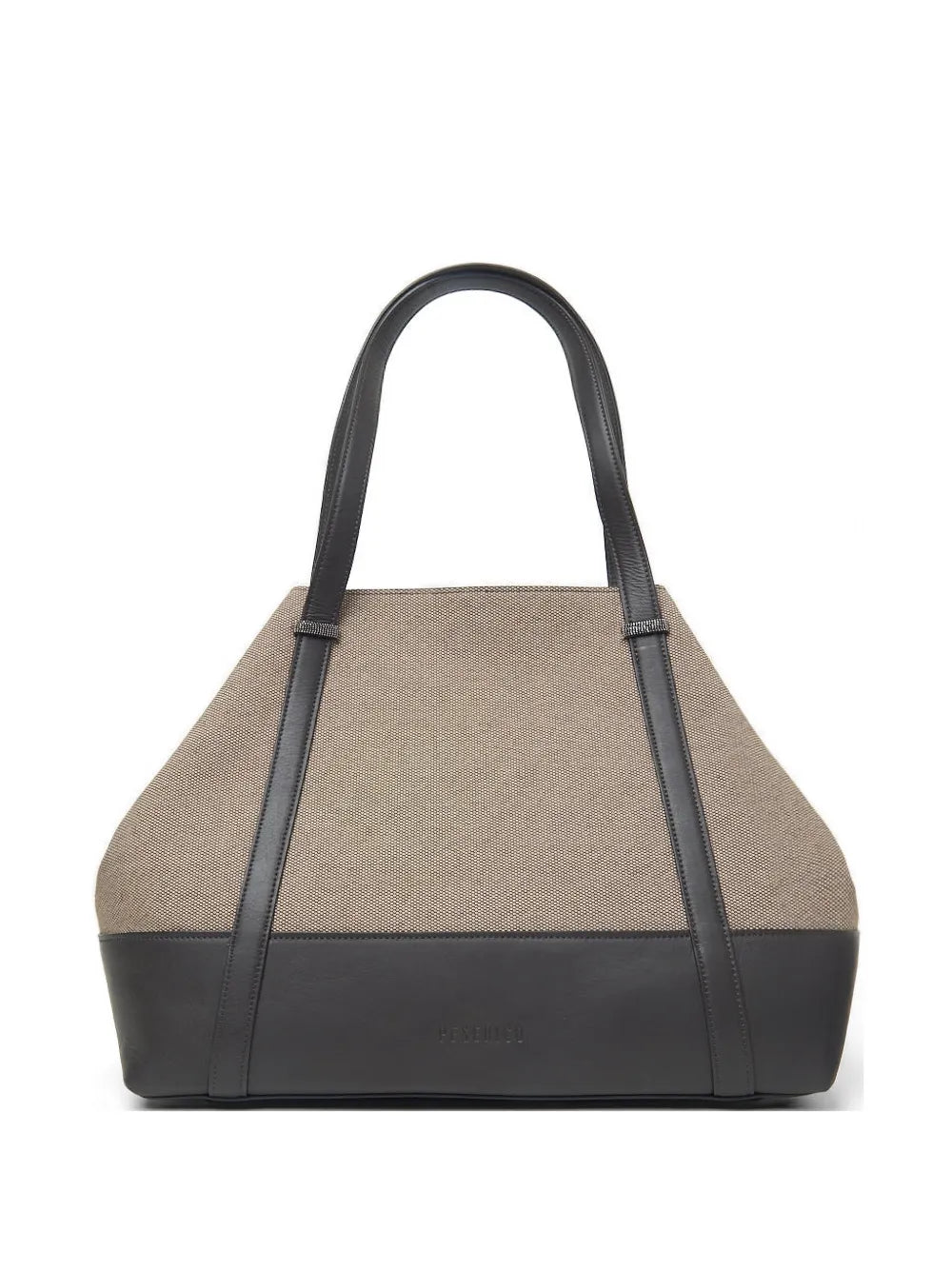 maxi bolso tote bicolor