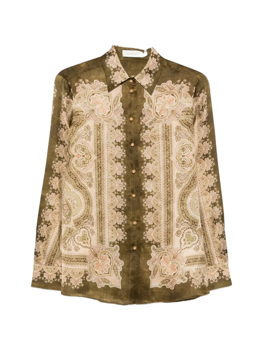 paisley buttoned shirt