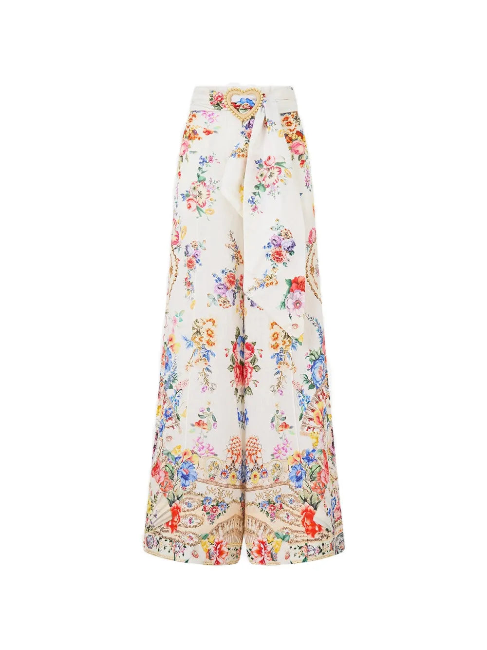 scarf-belt trousers