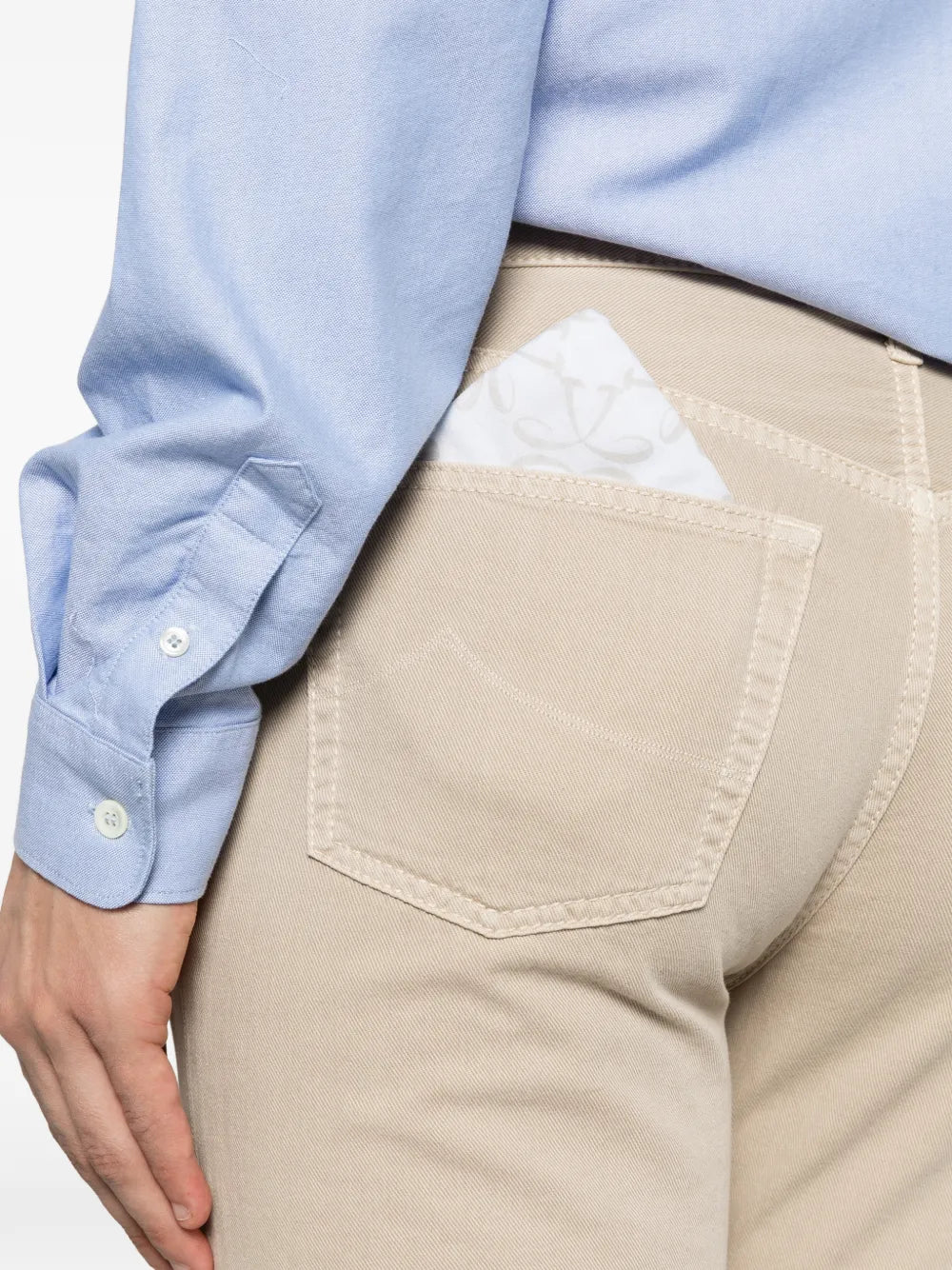 Edo logo-embroidered jeans