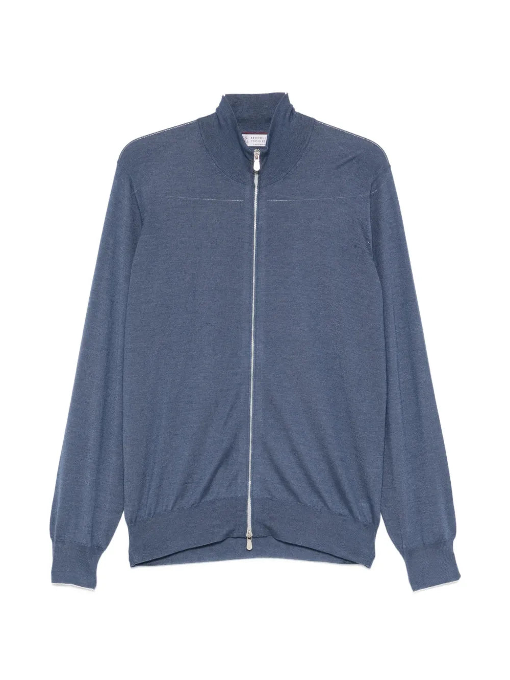 long-sleeve zip-fastening cardigan