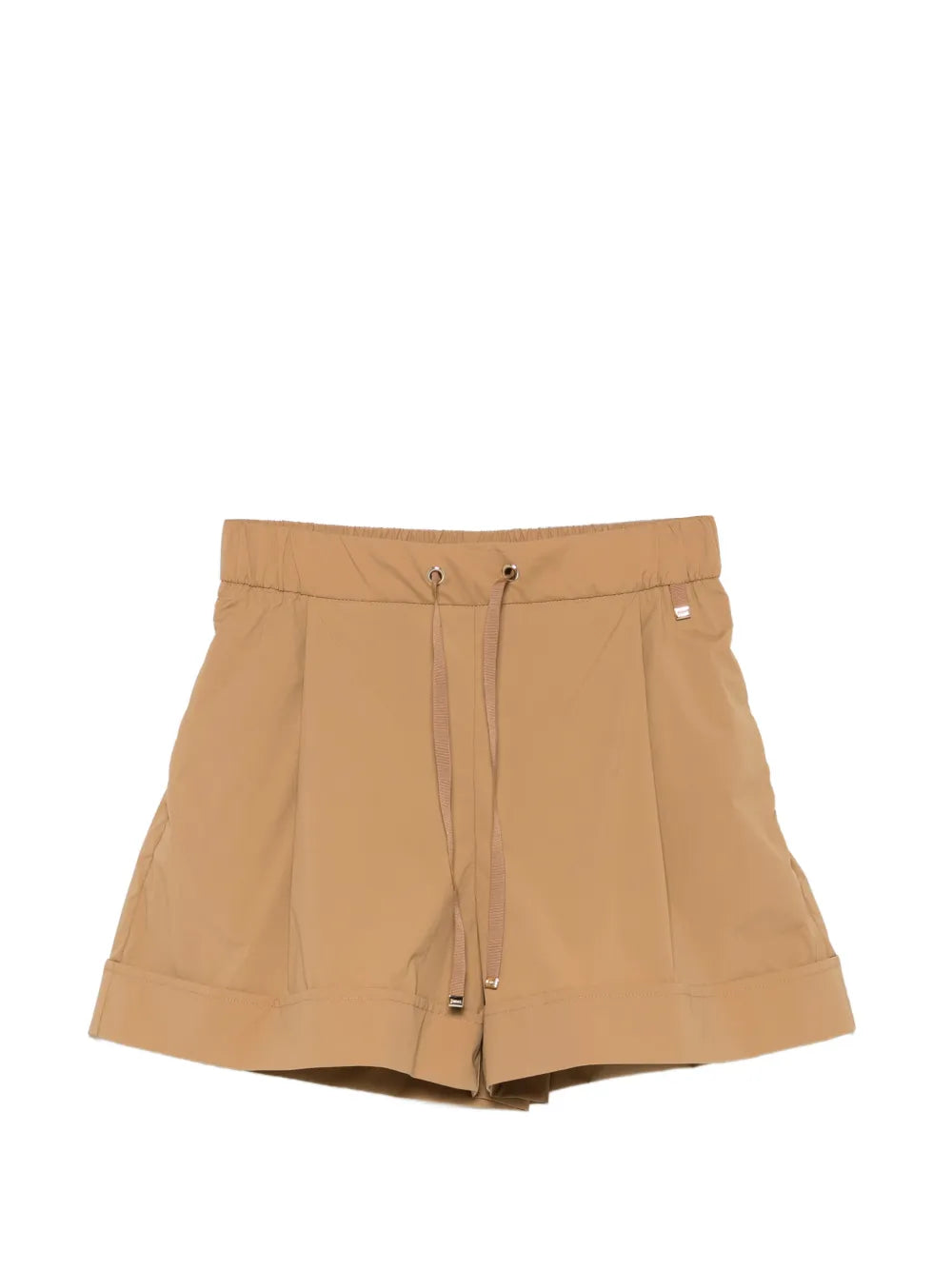drawstring turn-up shorts