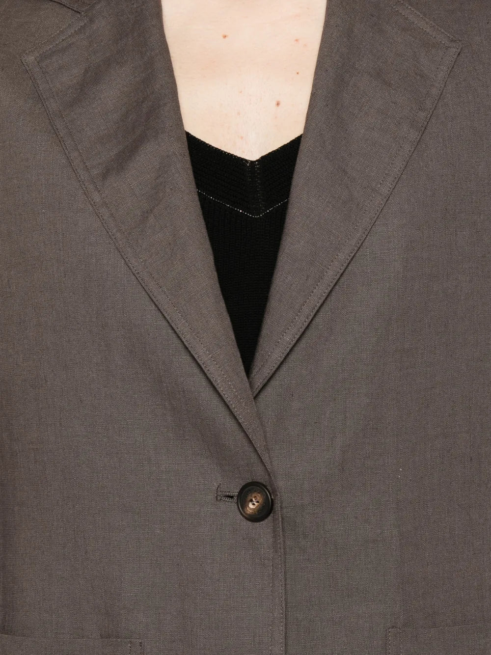 belted single-breasted jacket