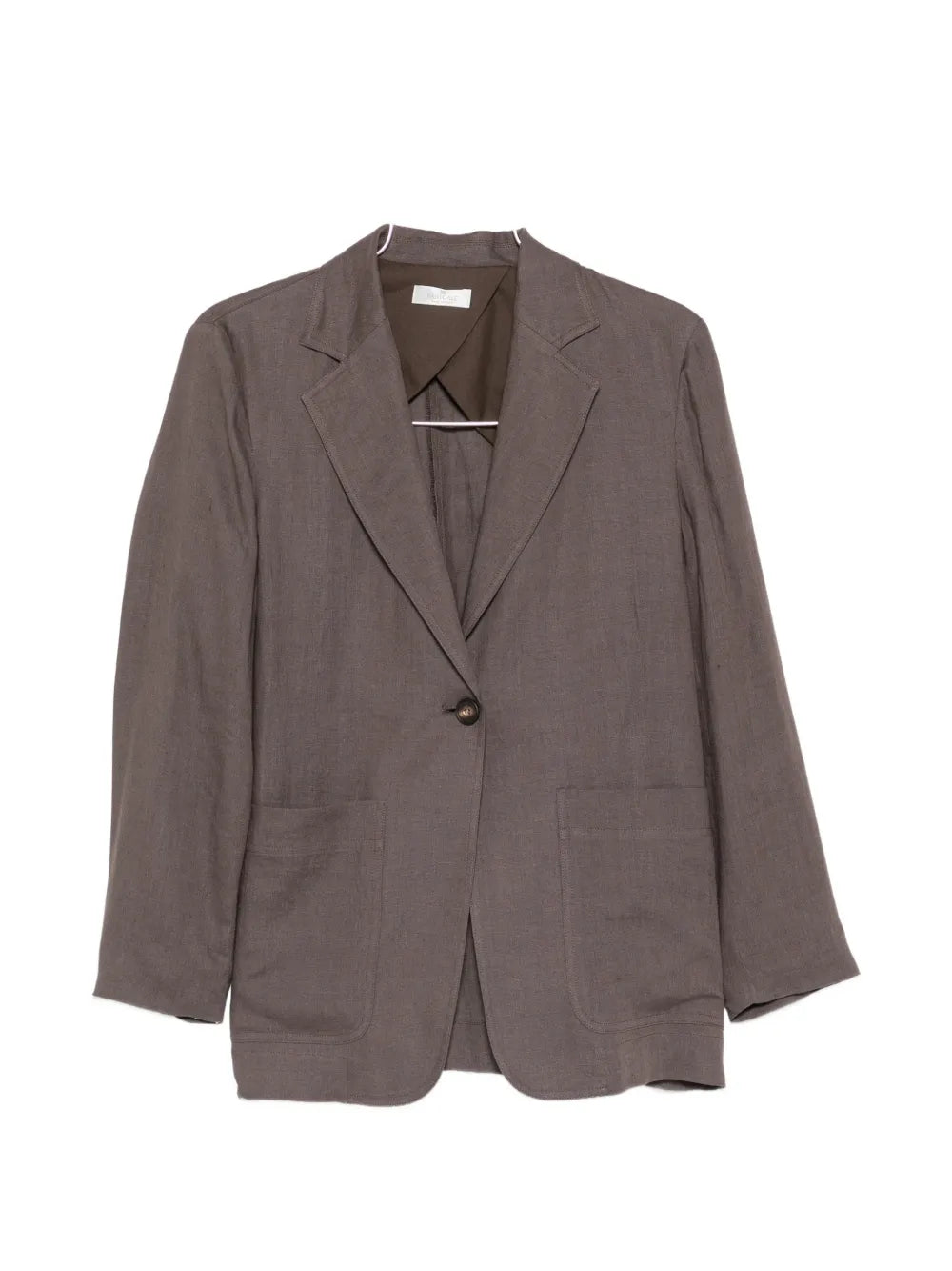 belted single-breasted jacket