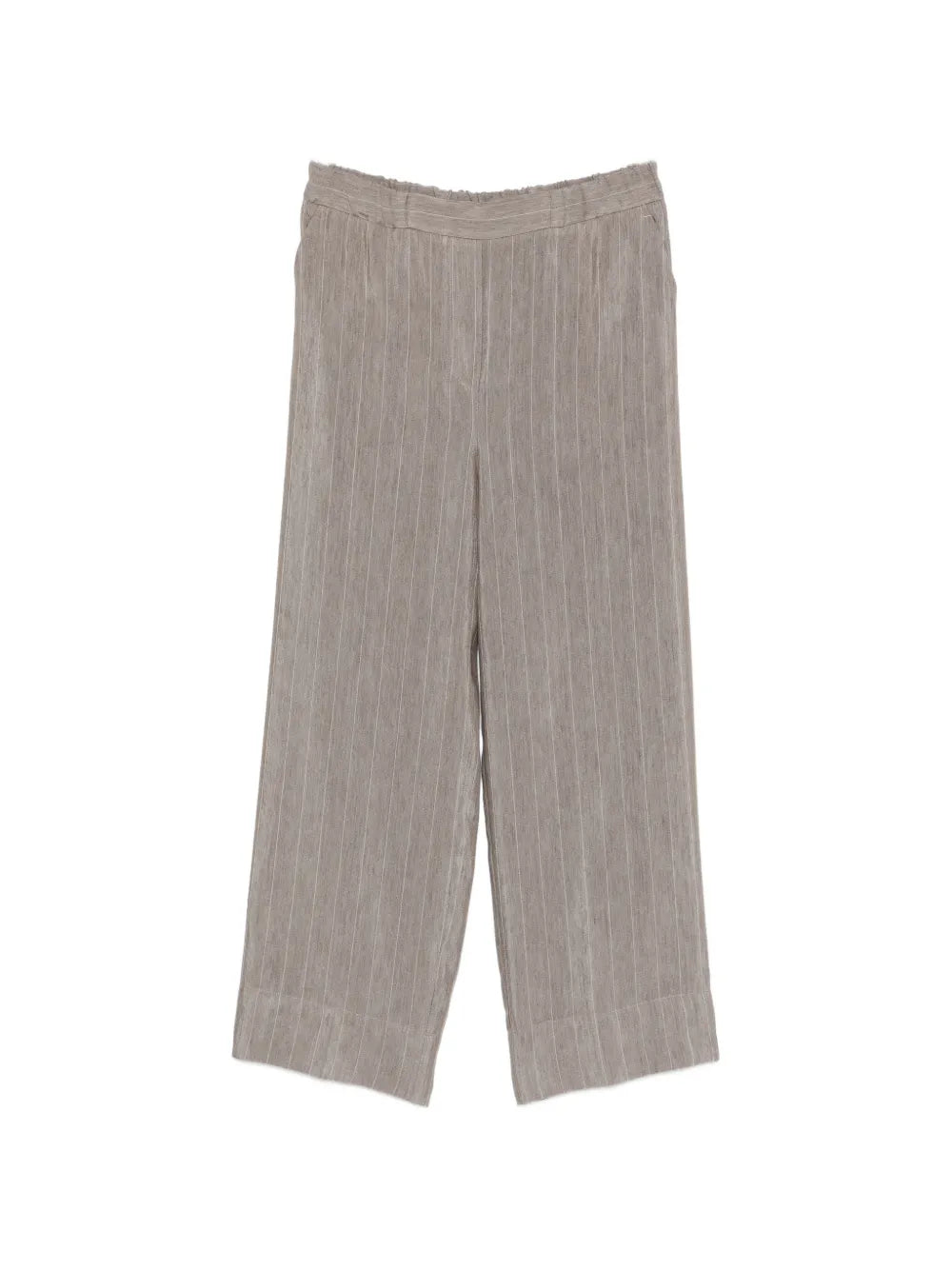 pinstripe-pattern trousers