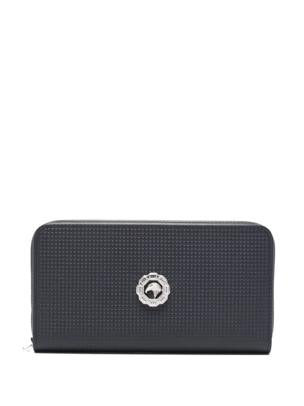 logo-plaque leather wallet