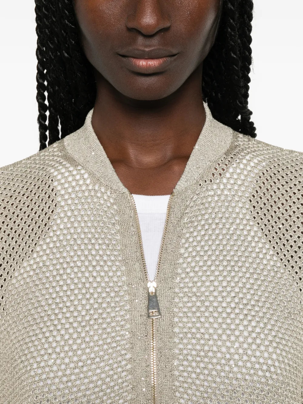 sequin-embellished cardigan