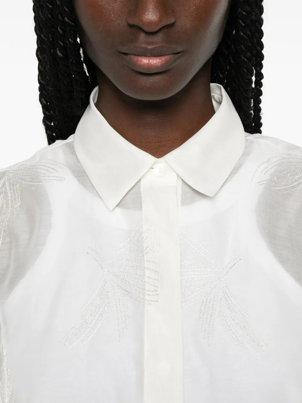 sequin-embroidered shirt