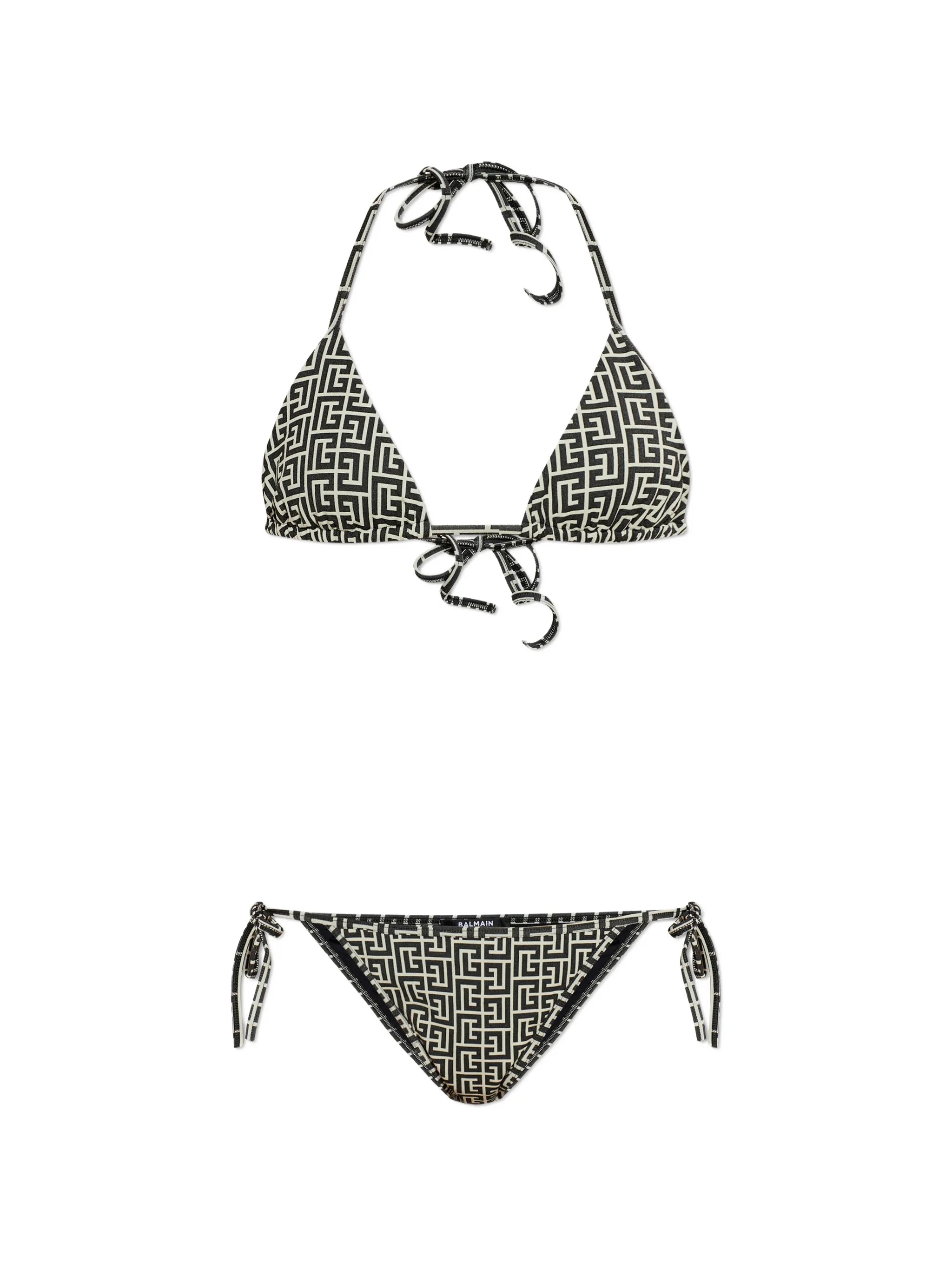 Labirinto-print bikini