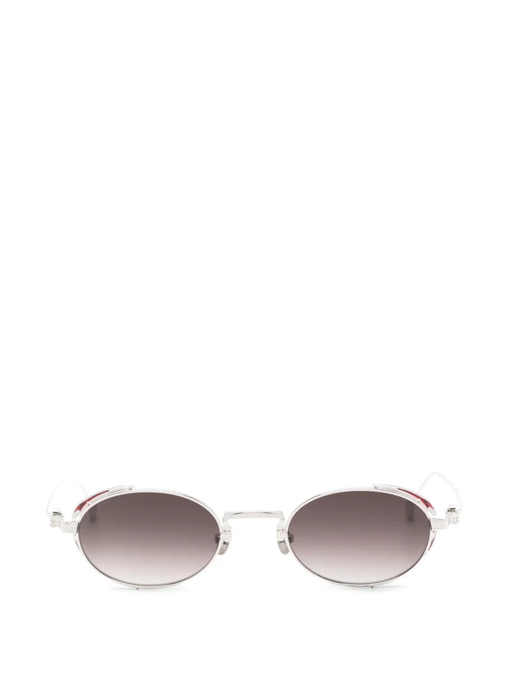 engraved-frame oval-frame sunglasses