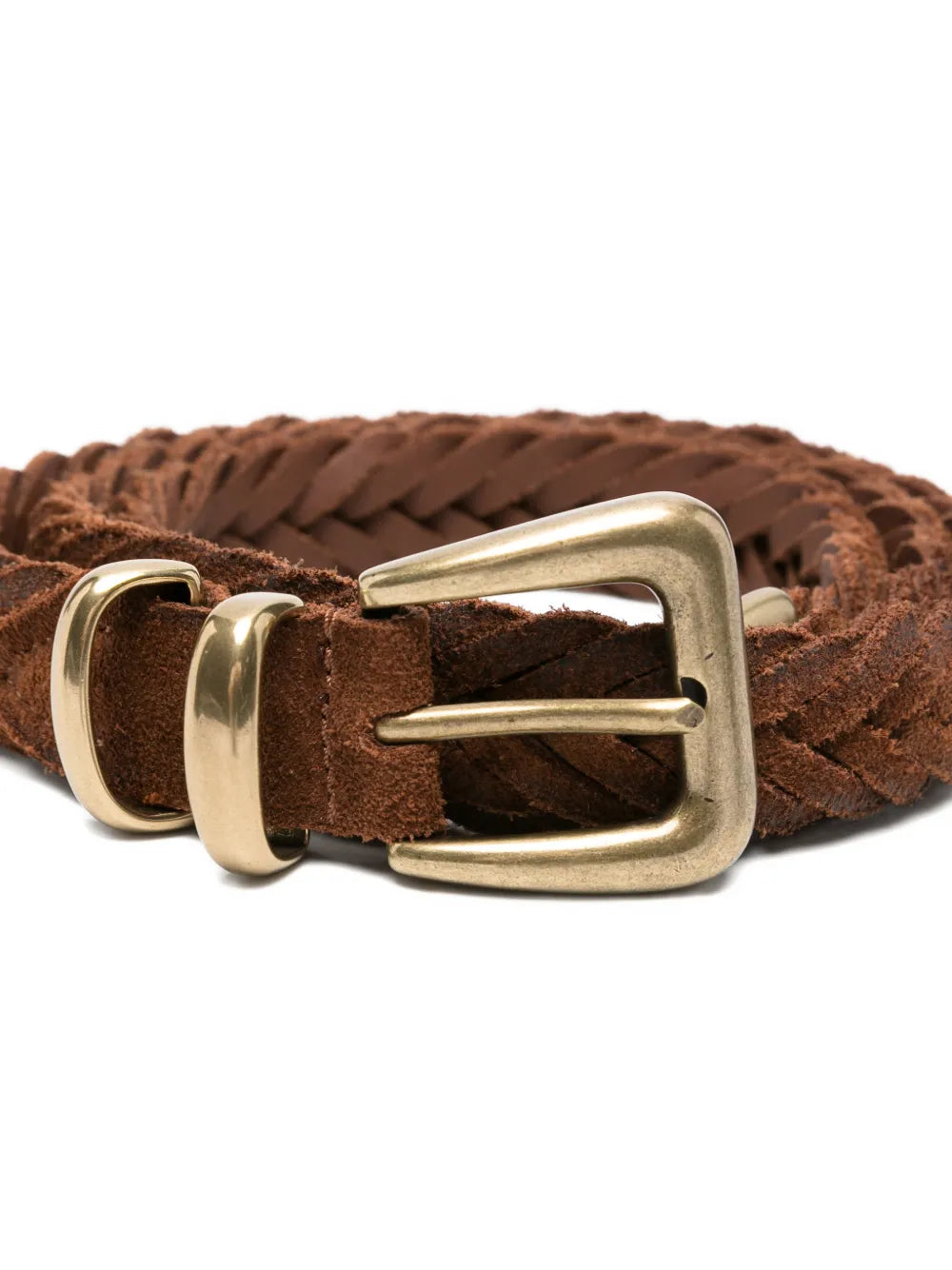 braided suede belt