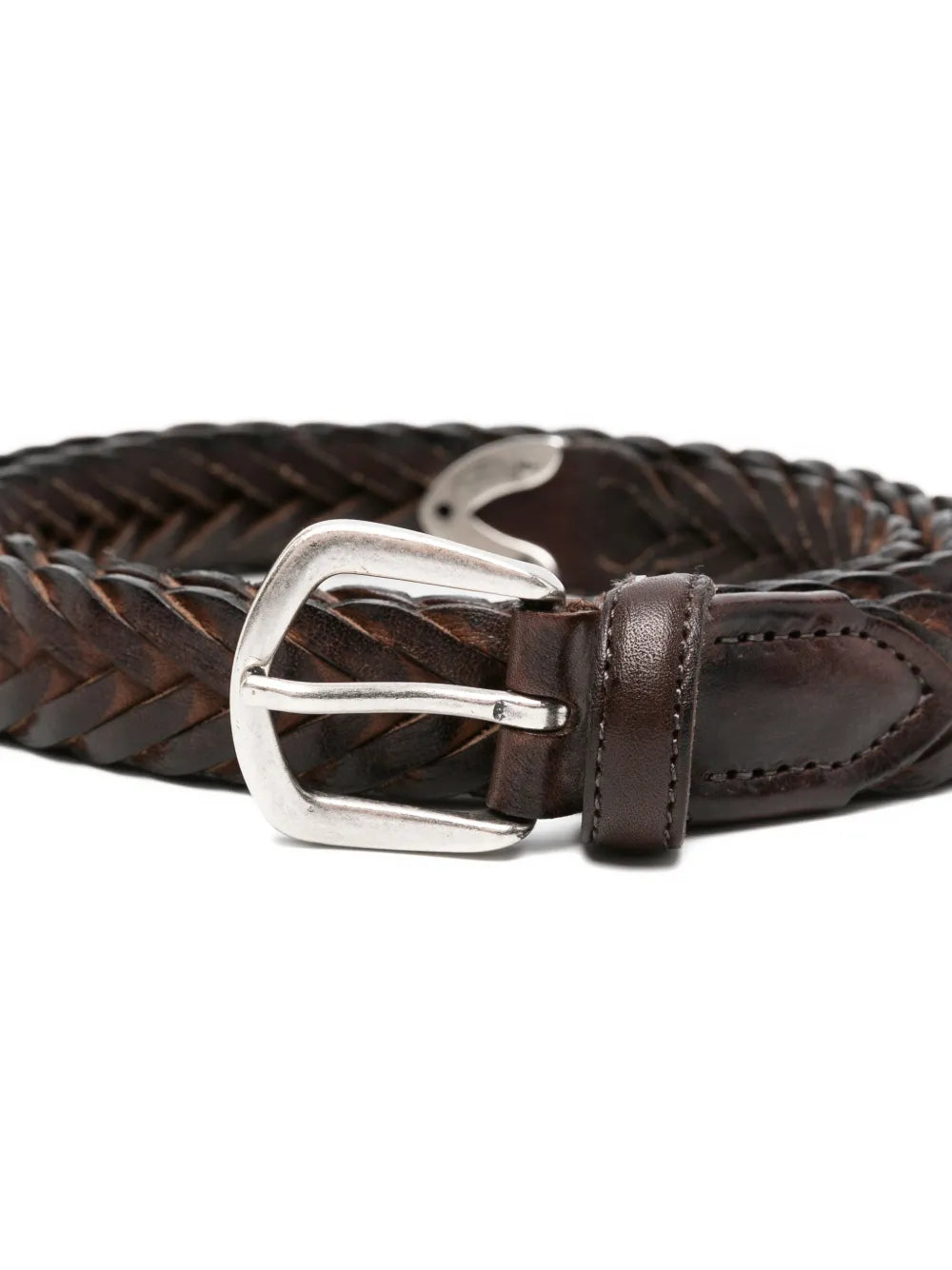 braided leather belt