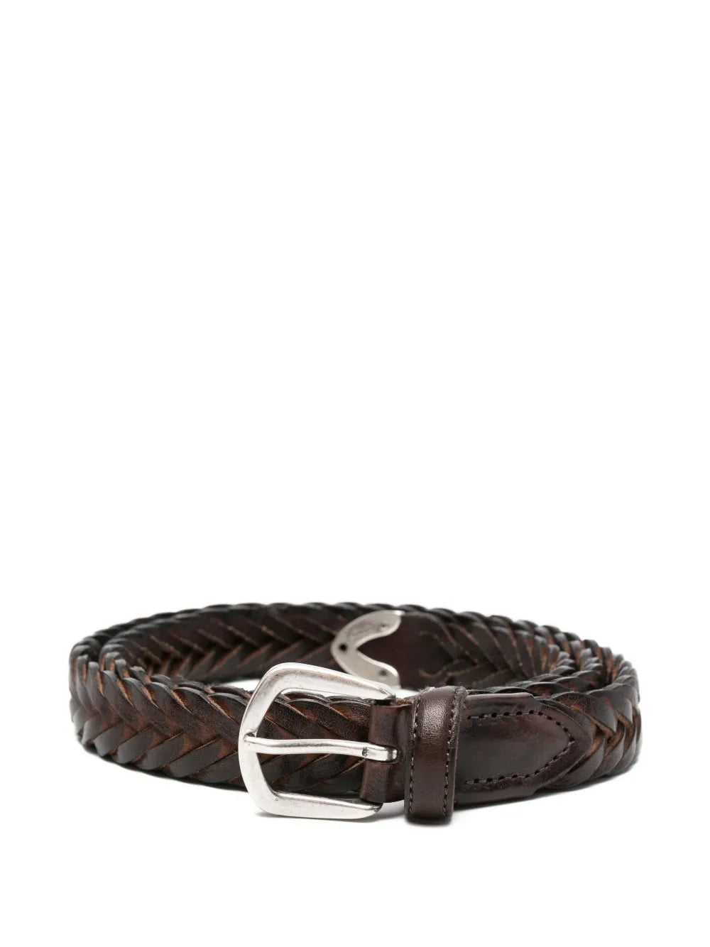 braided leather belt