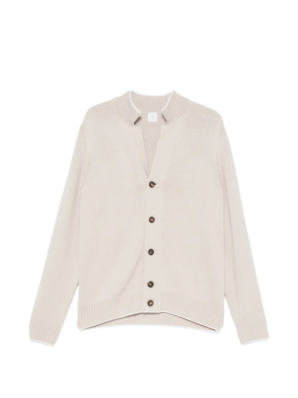 shawl-collar wool cardigan
