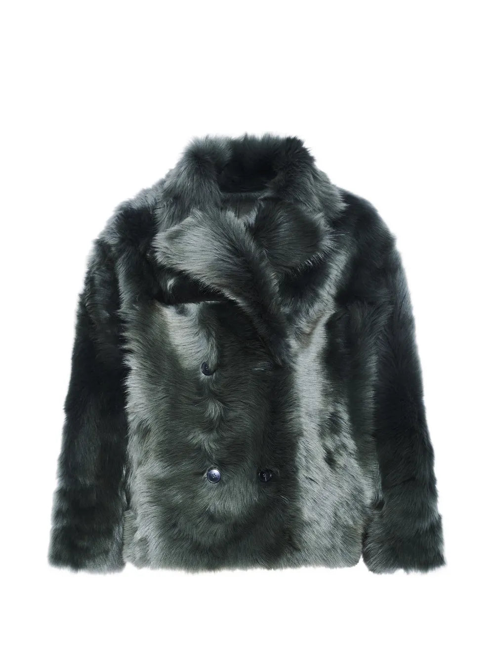 Toscana lambskin shearling pea coat