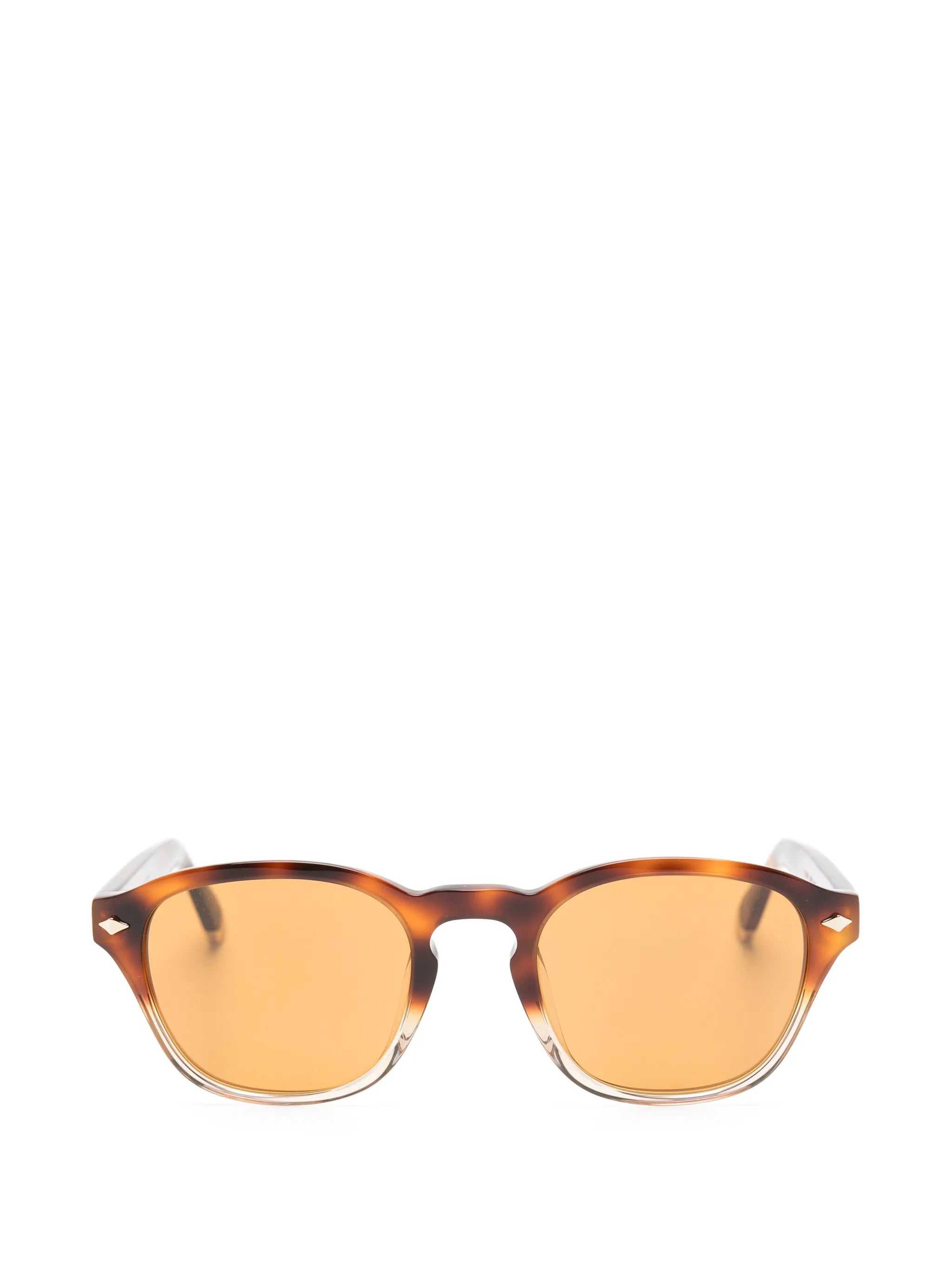tortoiseshell-effect round-frame sunglasses