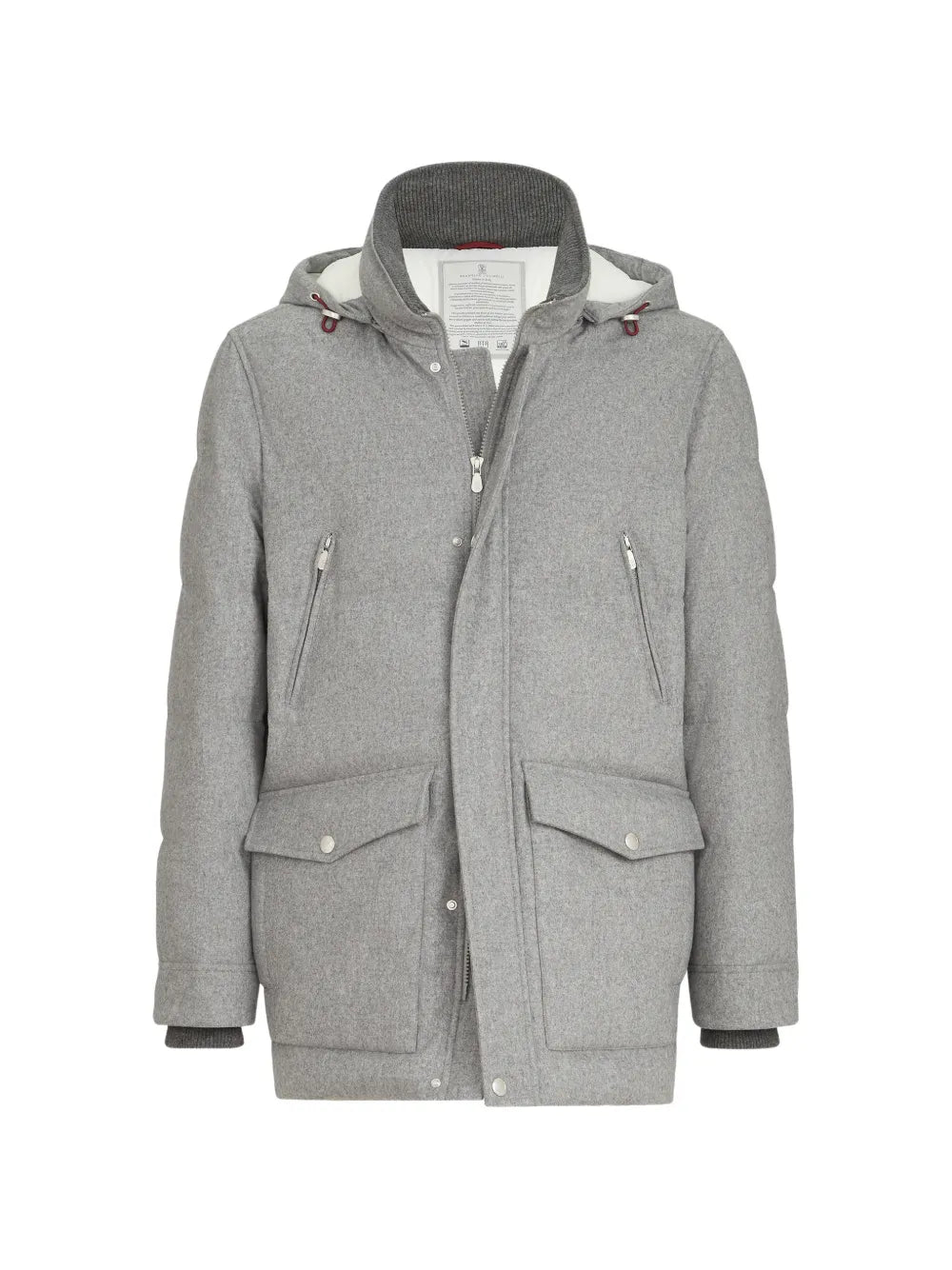 parka with detachable hood