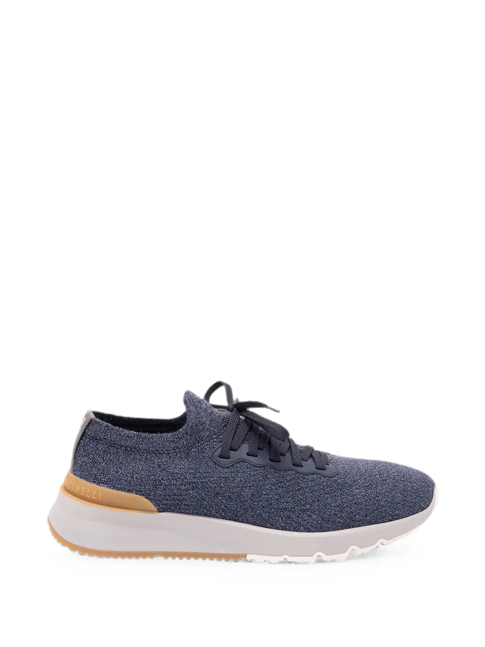 knitted lace-up sneakers