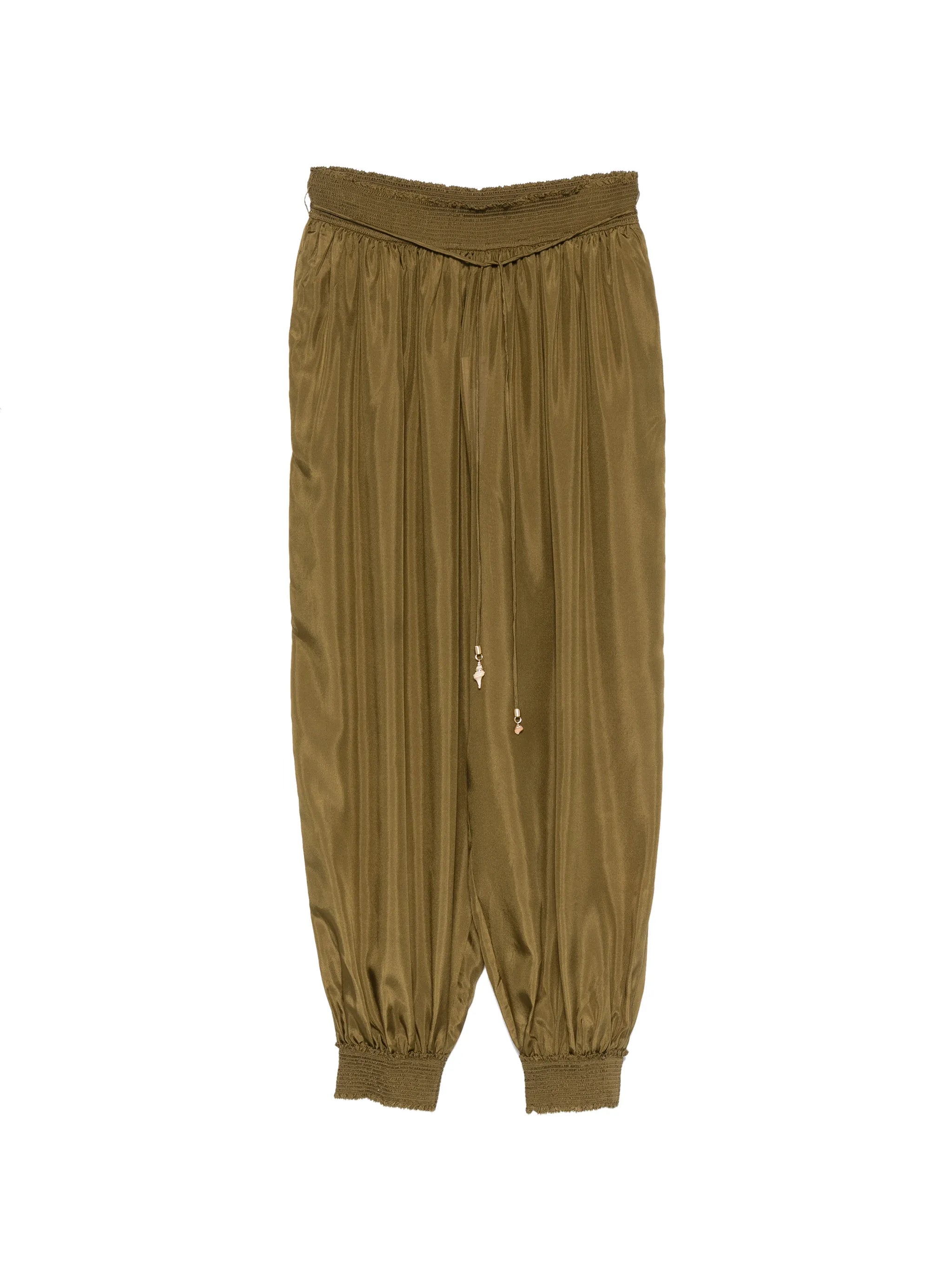 Mahon drawstring-waist gathered-cuff trousers