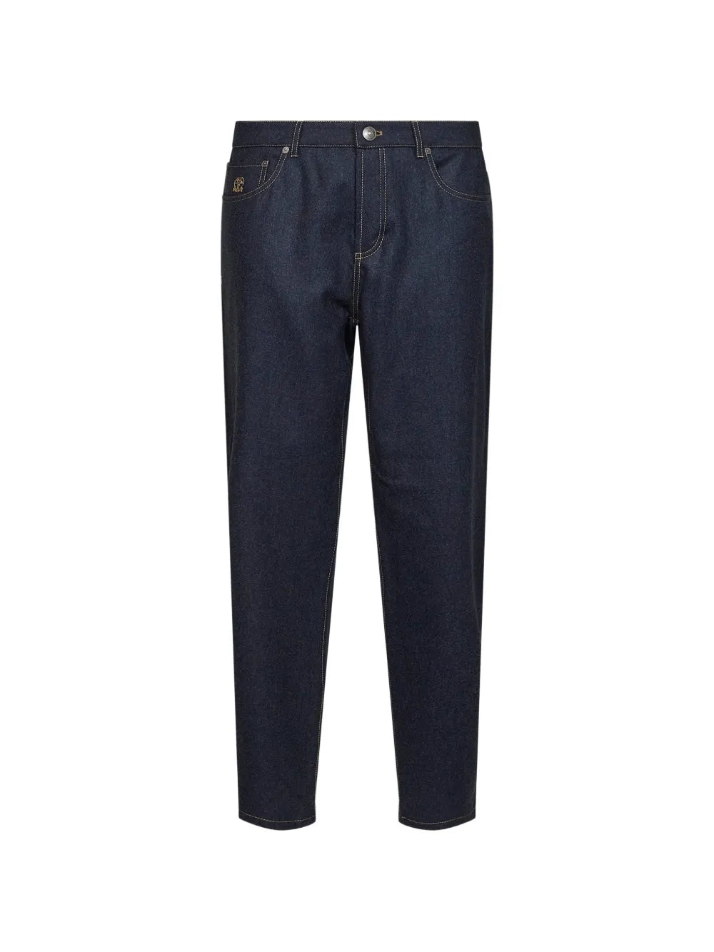 Solomeo crest embroidered trousers