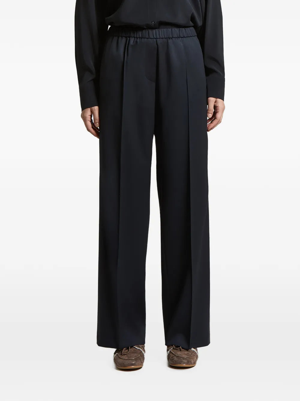 elasticated-waistband palazzo pants