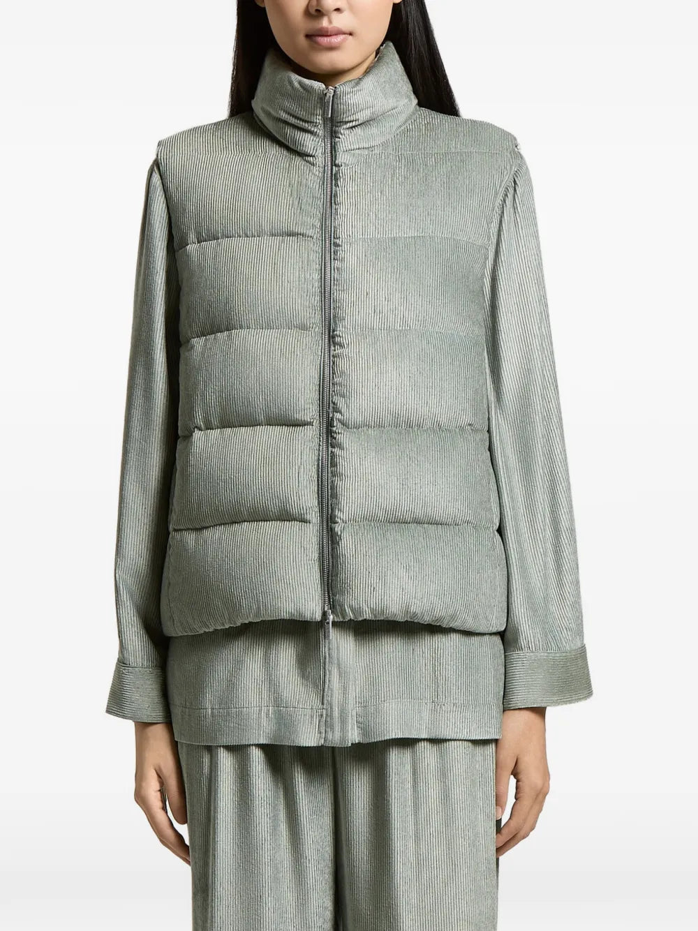 quilted corduroy gilet