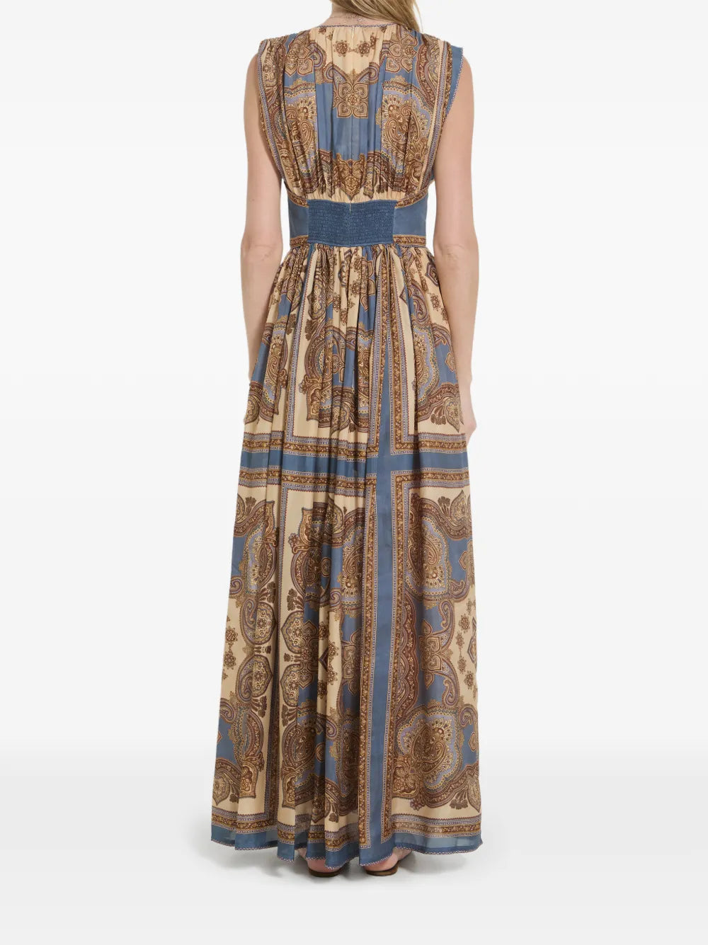 paisley-print maxi dress