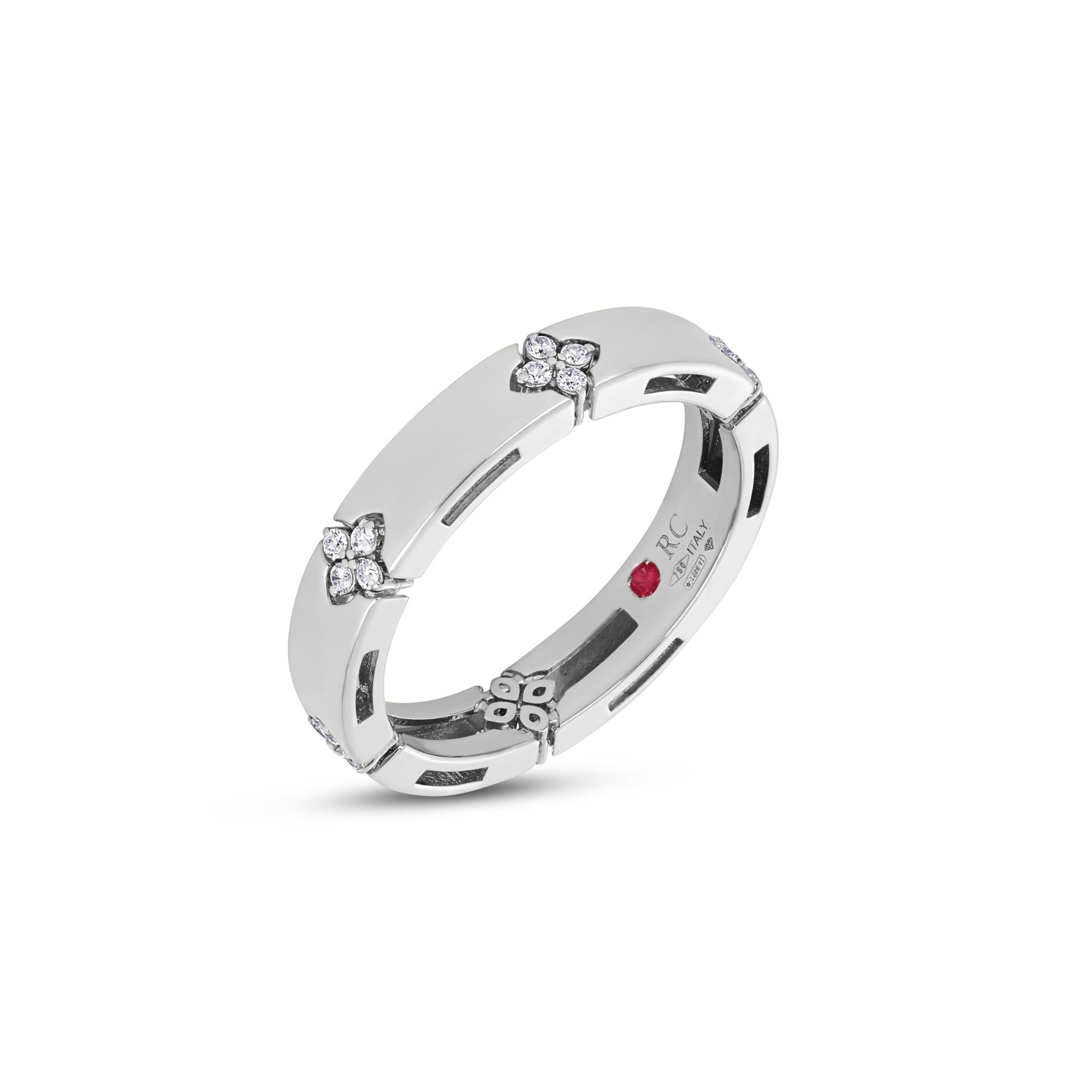 18kr white  gold diamonds ring