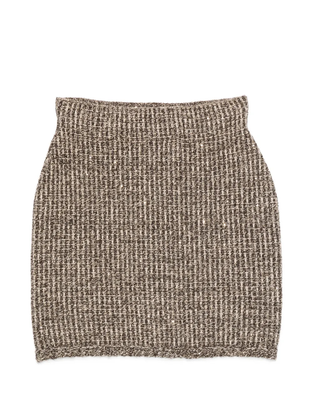 sequin-embellished mini skirt