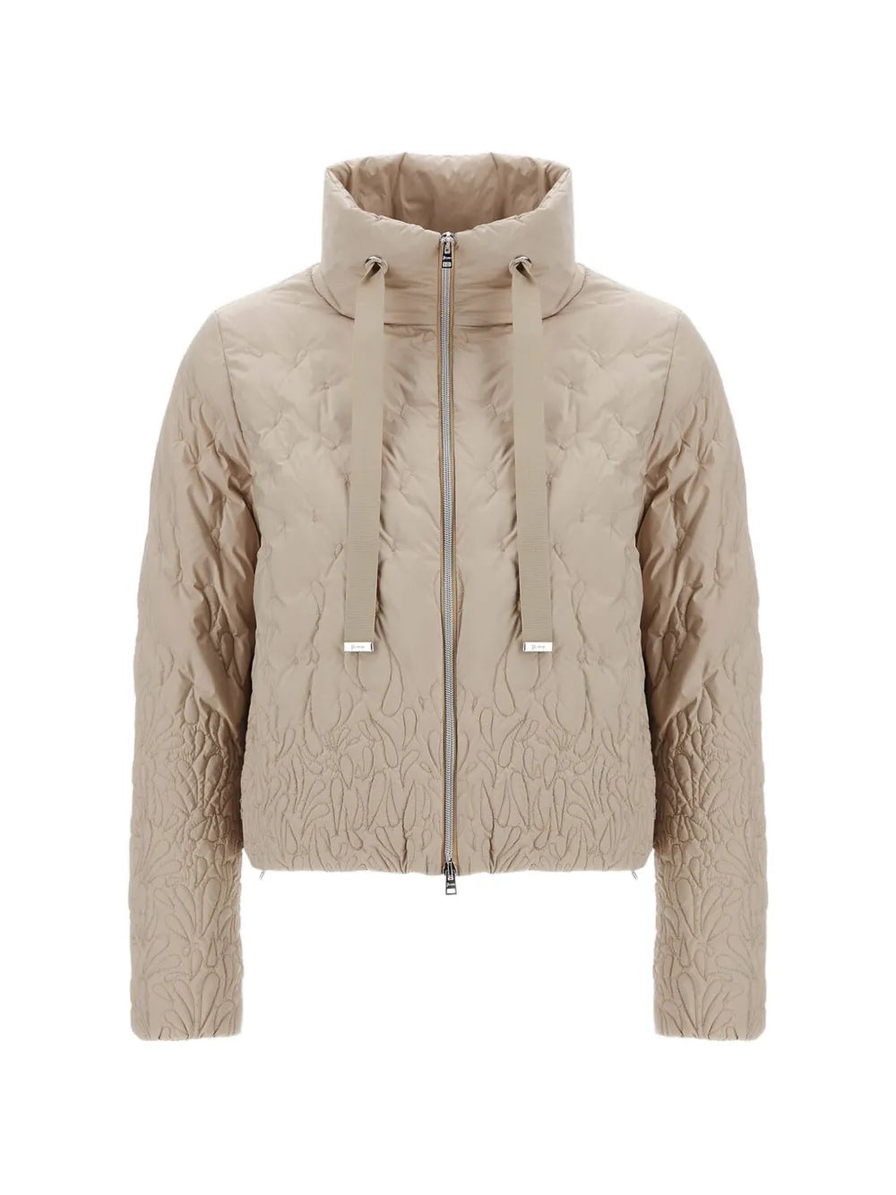 quilted high-neck jacket