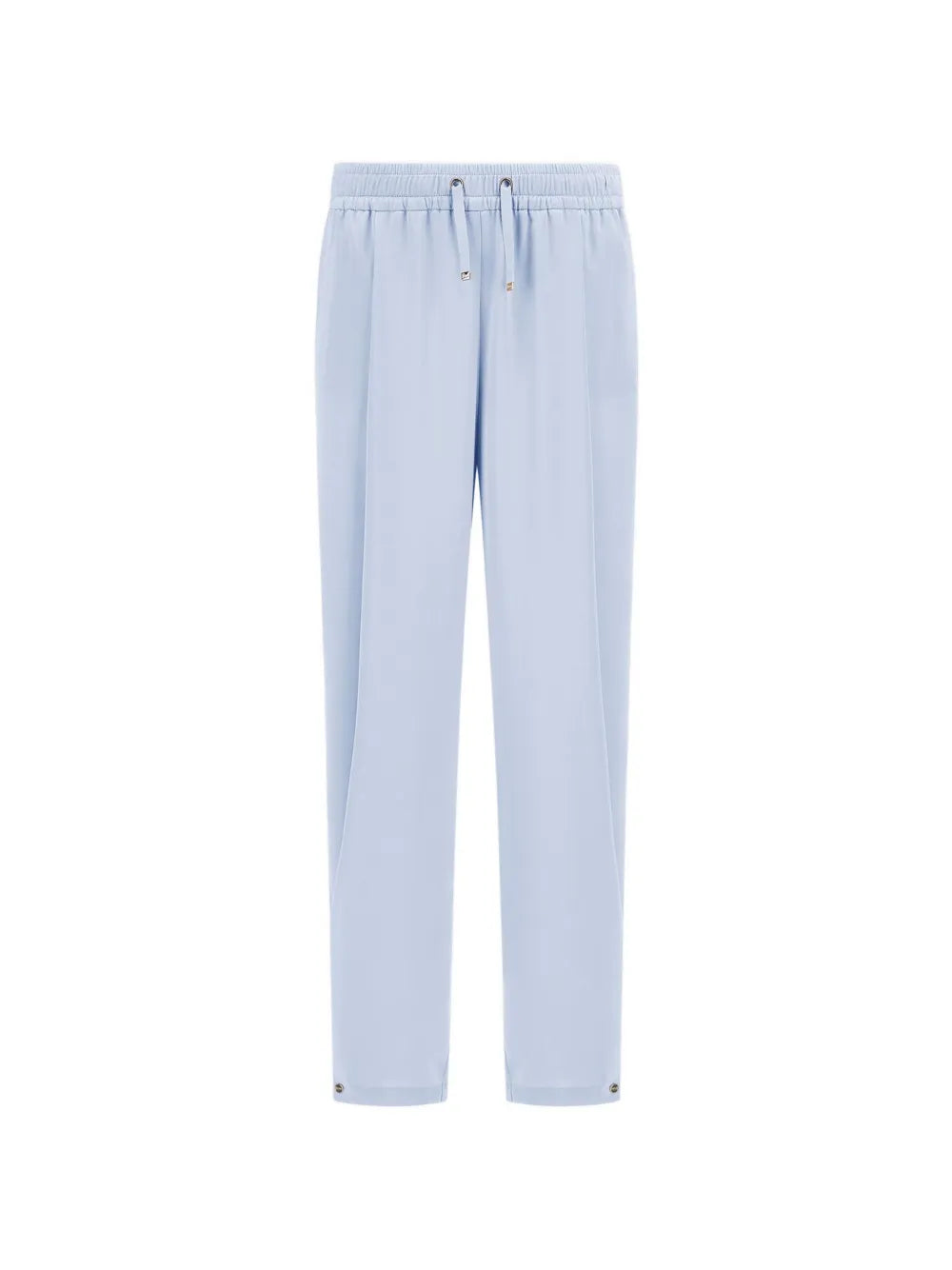 Resort satin-finish straight trousers