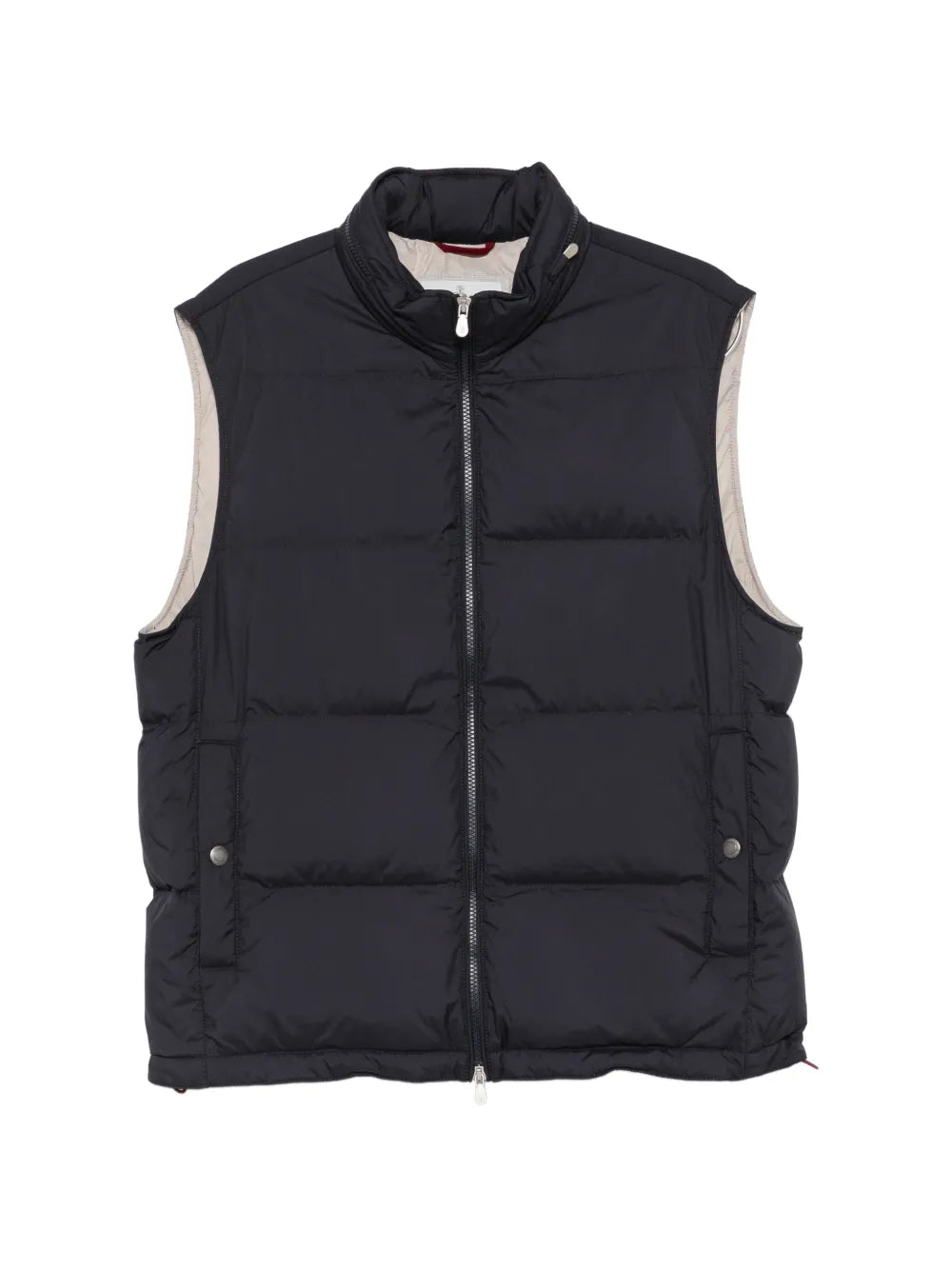 quilted zip-up jacket
