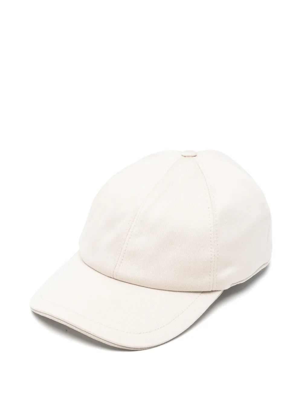 panelled curved-peak baseball cap