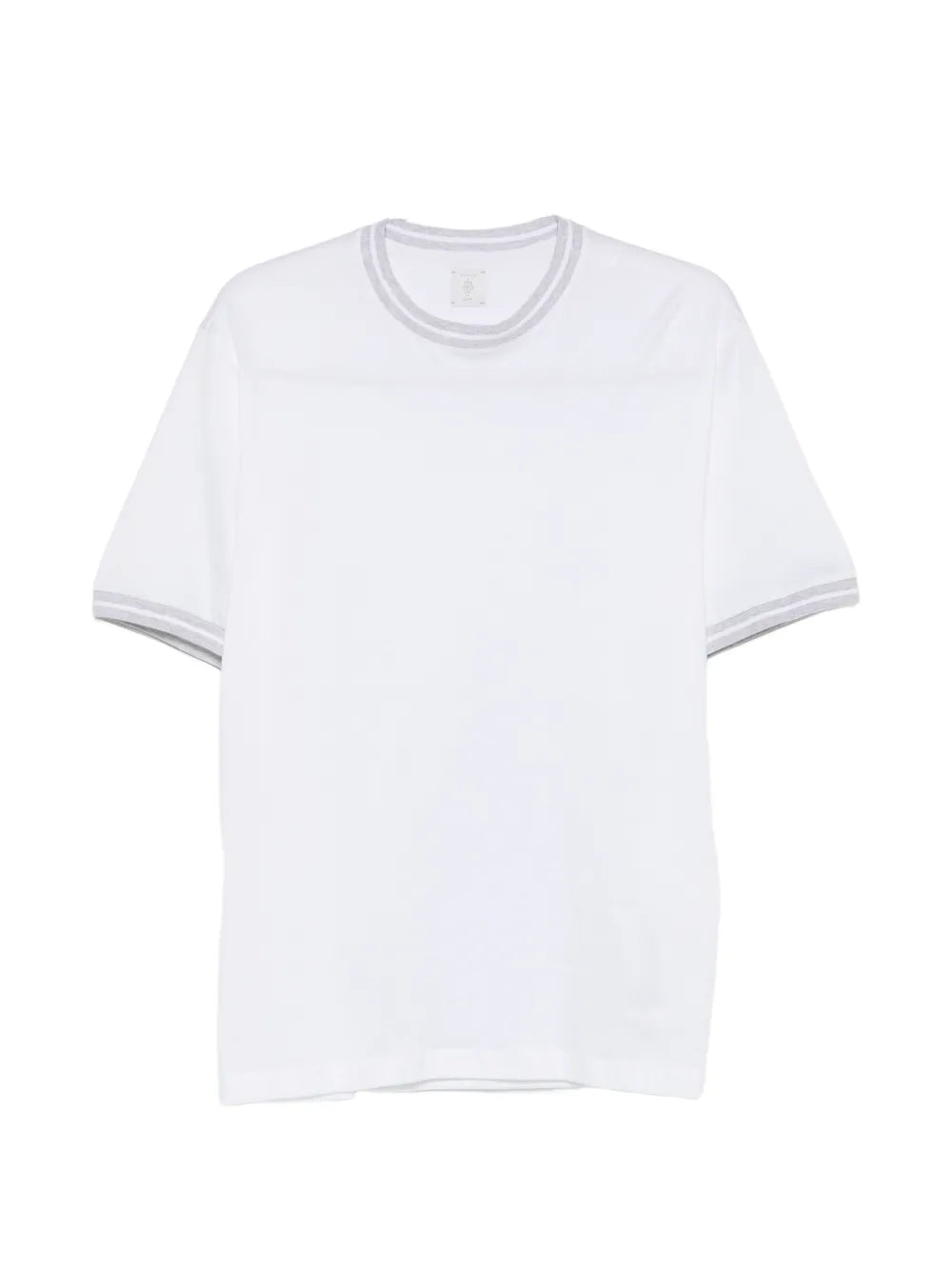 contrast-trim T-shirt