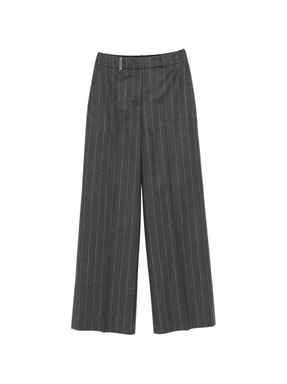 pinstripe-pattern palazzo pants