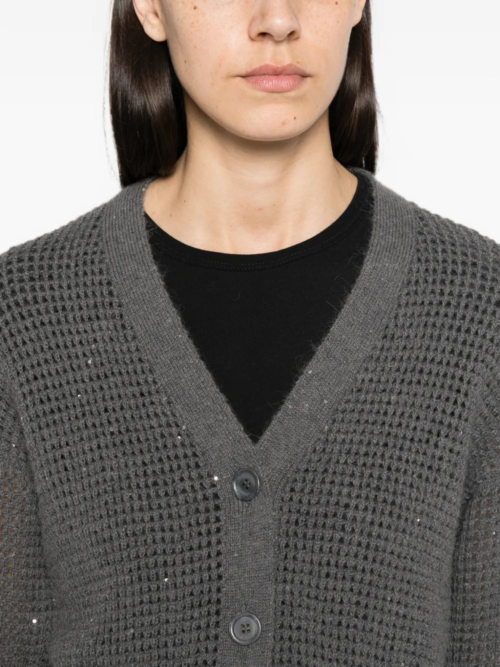 sequin-embellished cardigan