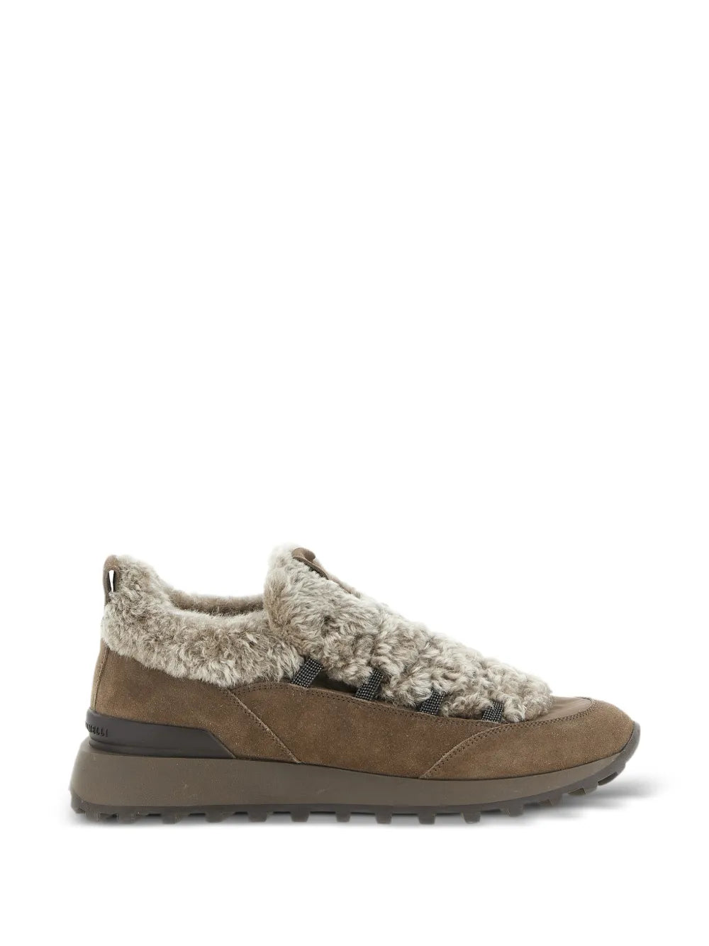 Monile shearling-insert sneakers