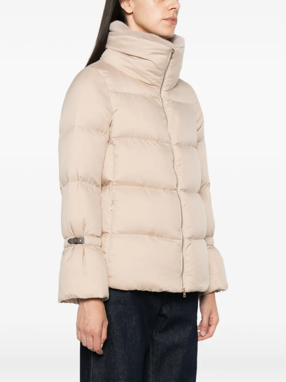 zip-up puffer jacket
