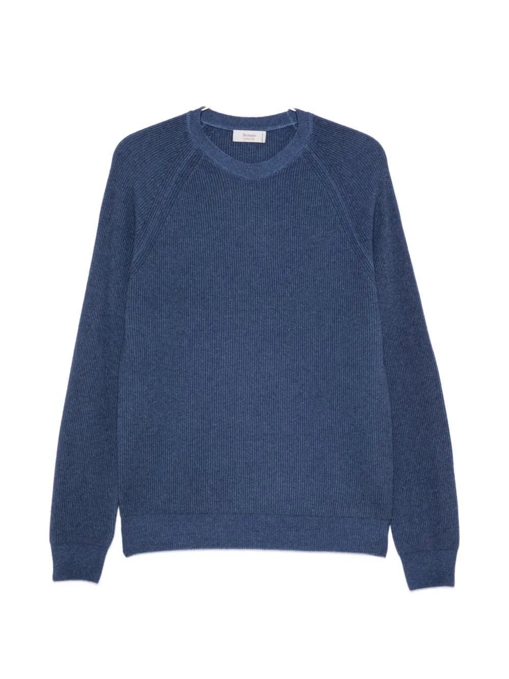 ribbed-knit raglan-sleeve sweater