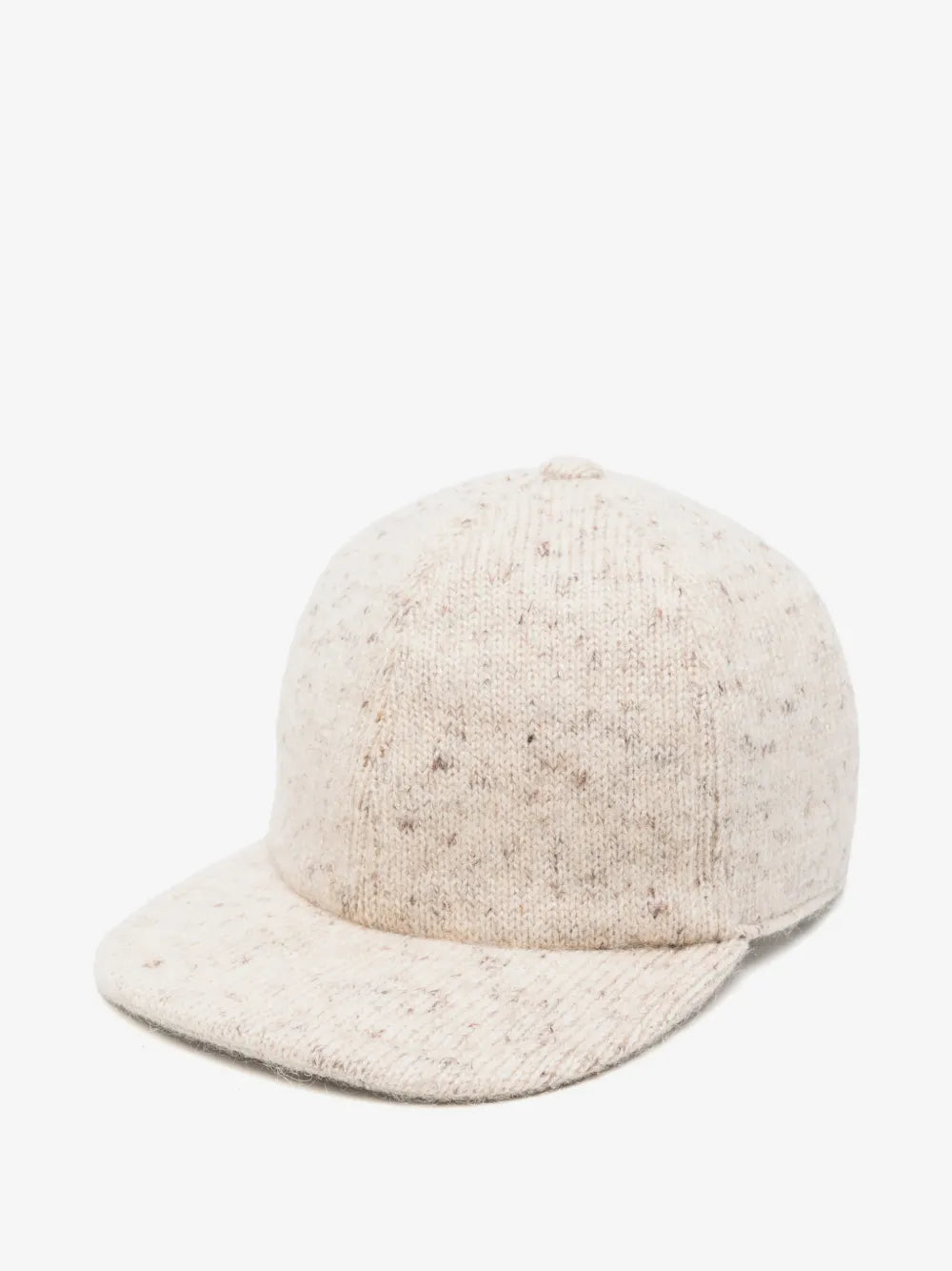 flecked-knit baseball cap