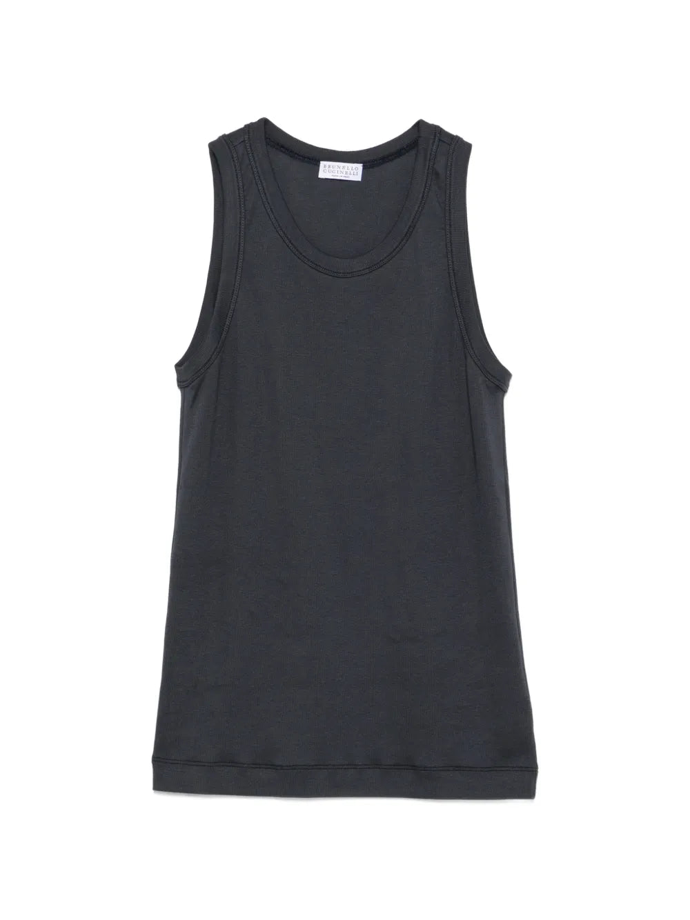 ribbed-knit tank top