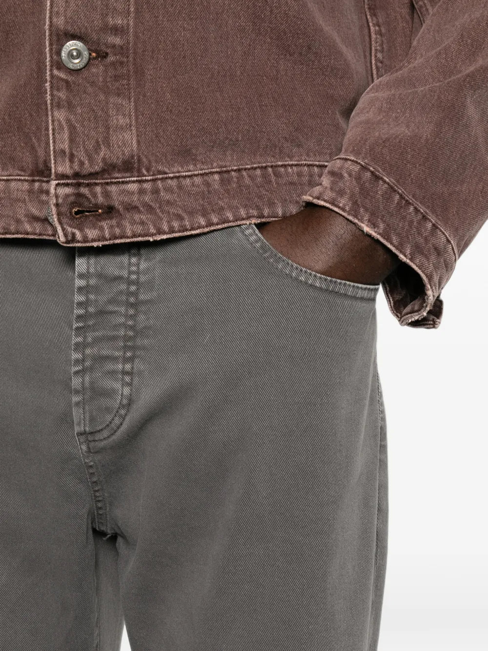 straight-leg five-pocket jeans