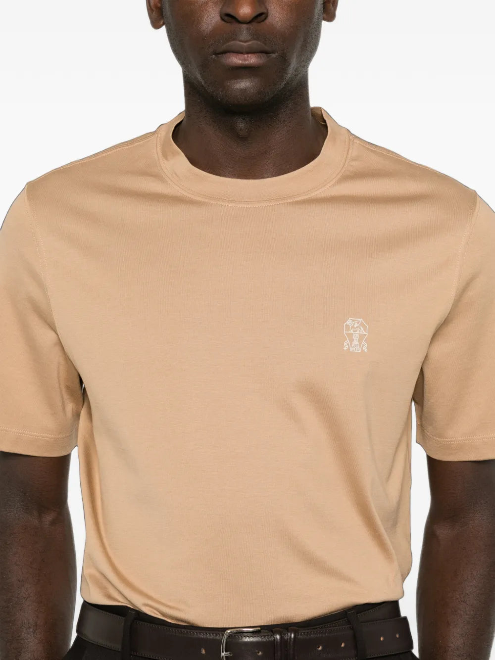 embroidered-logo T-shirt