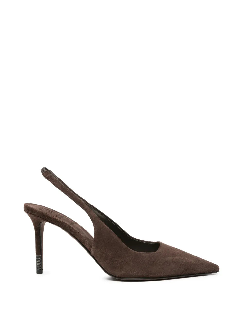 monili-chain pointed-toe sandals