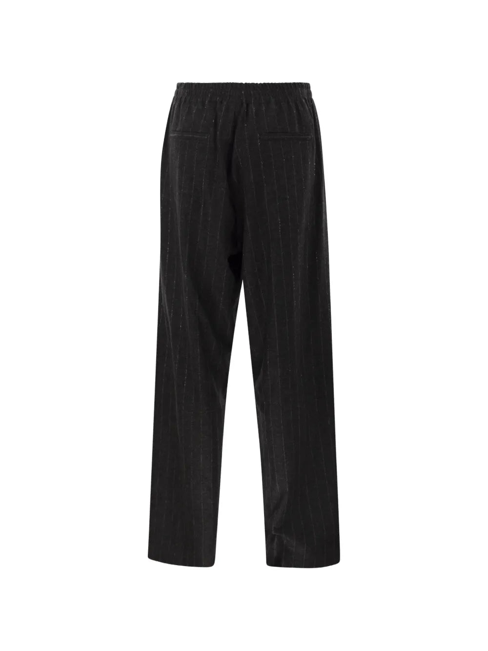 sequin-embellished pinstripe trousers