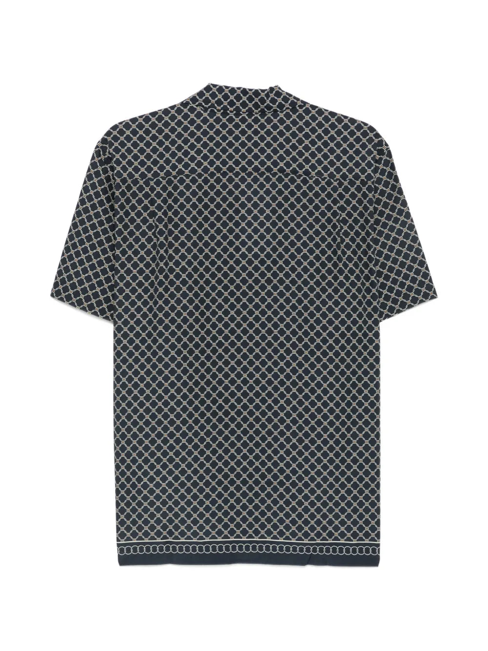 geometric-print short-sleeve shirt