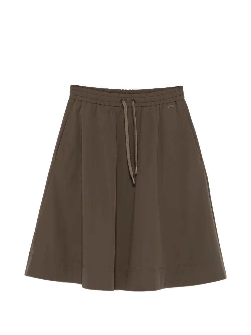 drawstring A-line midi skirt