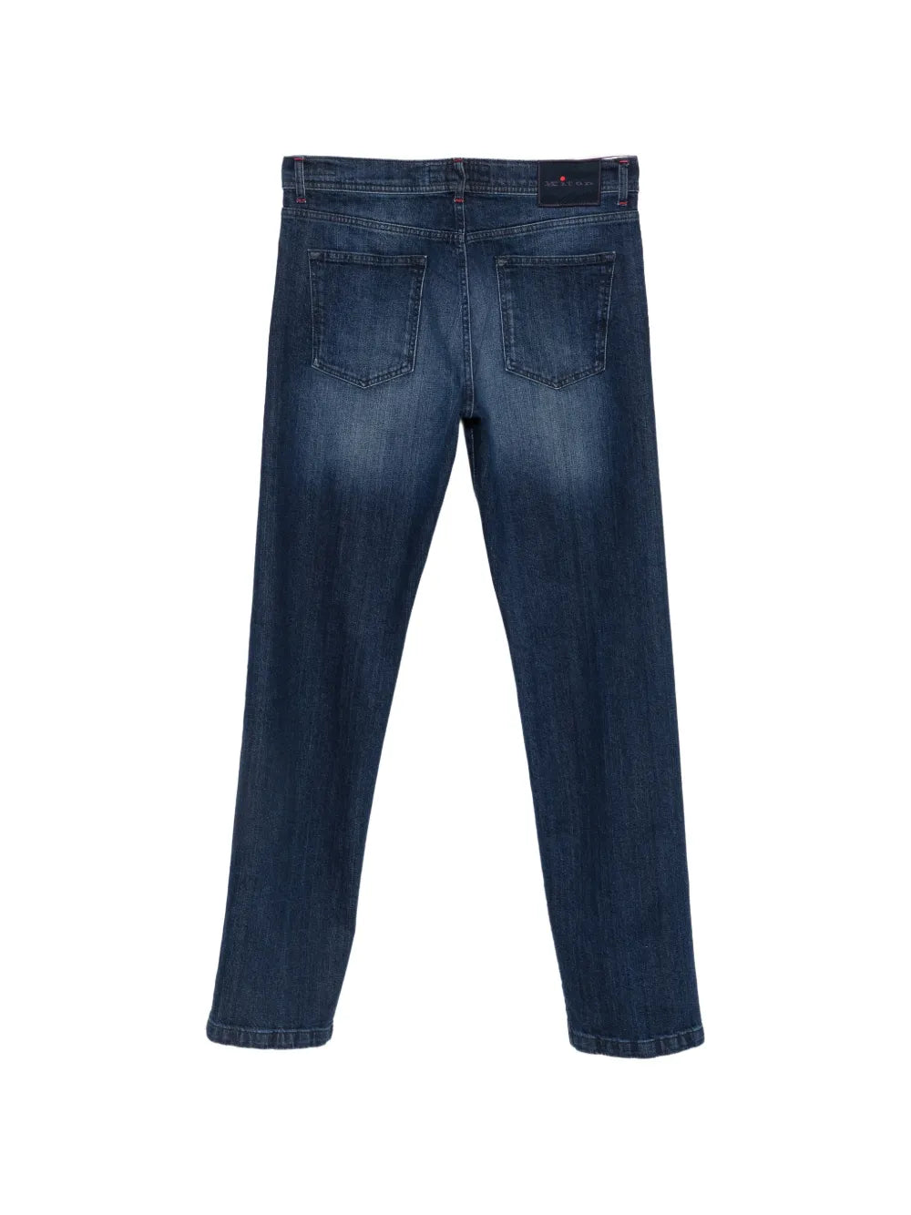 faded straight-leg jeans