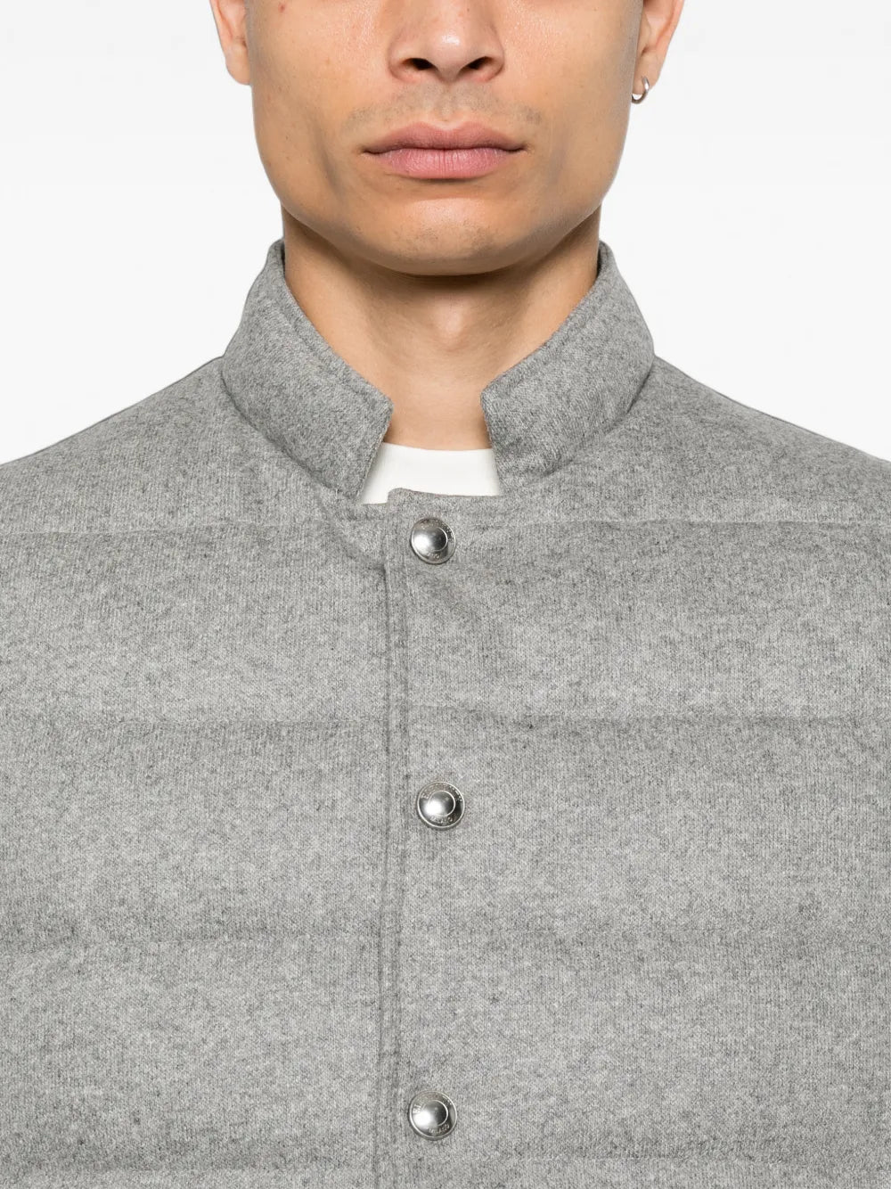 quilted high-neck gilet