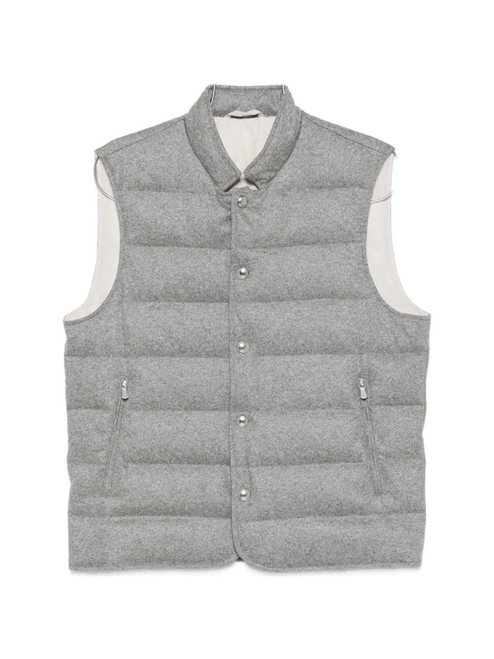 quilted high-neck gilet